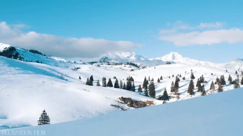 Relaxing Music Winter Soundscape Nature Sounds