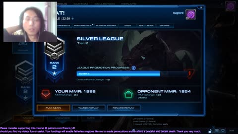 starcraft2 zerg v protoss, defeated by cannon rush and lots of immortals