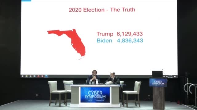 Cyber Symposium: President Trump won Florida by at least 1.3 MILLION votes #TrumpWon