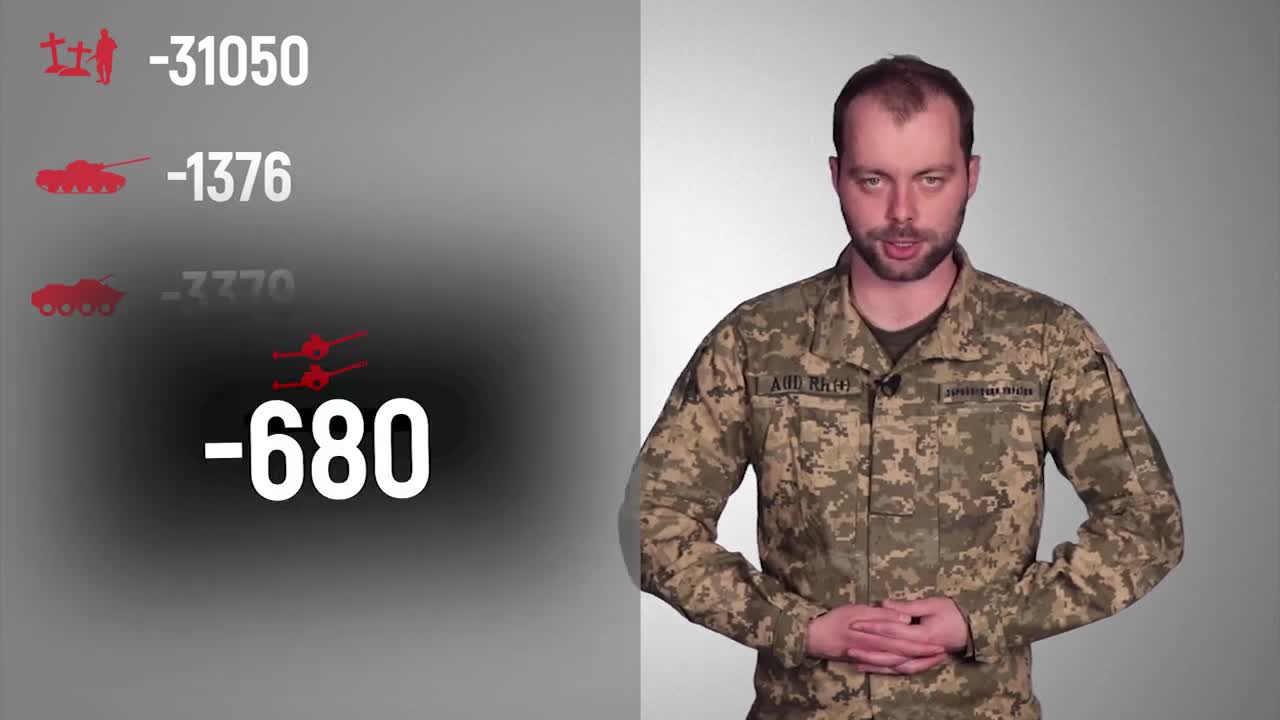 Total enemy combat losses from 24.02 to 27.05