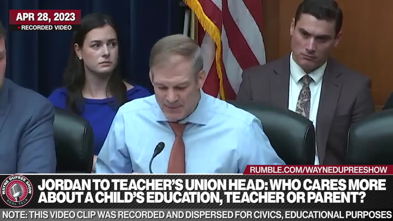 Jordan Holds Teacher's Union Head To Task!