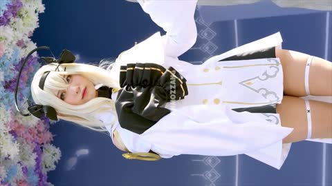 지스타 2022 야외광장 모델 쫑긋 에버소울 메피스토펠레스 코스프레 4K 직캠 gstar model PikuPiku EVERSOUL Mephistopheles cosplay