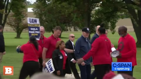 MOMENTS AGO: President Biden Joins UAW Picket Line in Michigan...