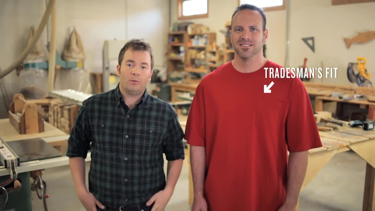 Duluth Trading Longtail T® - Tradesman Fit vs. Trim Fit