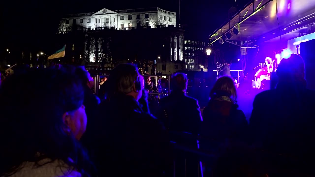 London vigil marks Ukraine war anniversary