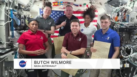 NASA Astronauts Send Fourth of July Wishes From the International Space Station