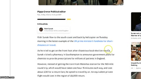 Rishi takes a helicopter jaunt