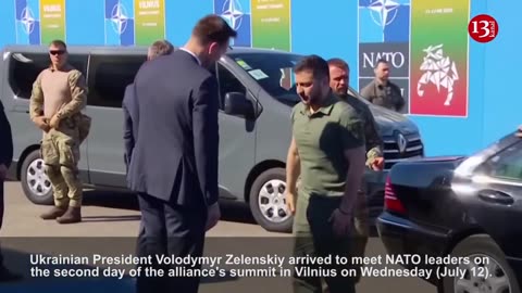 Ukraine's Zelenskiy arrives at NATO summit