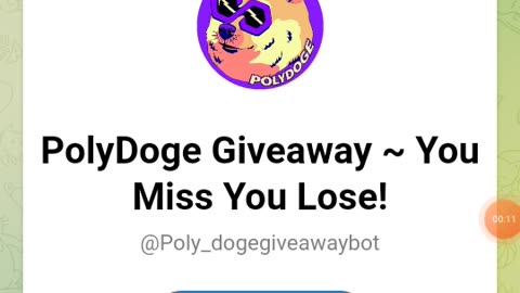 Giveaway Tokens And Airdrop PolyDogeGiveawayBot