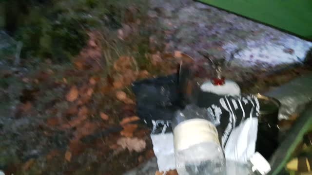 Hail inside the Vango banshee 300