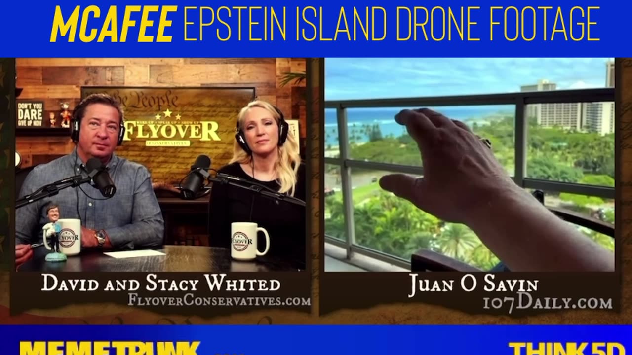 McAfee- Epstein Island Drone Footage