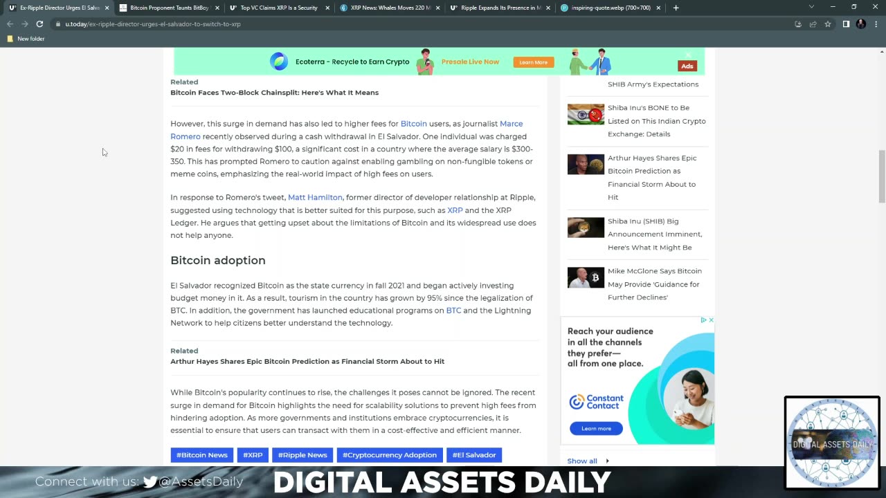 El Salvador, Ripple, Dubai & XRP!