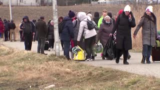 'We are really scared': Ukrainians flee war at home