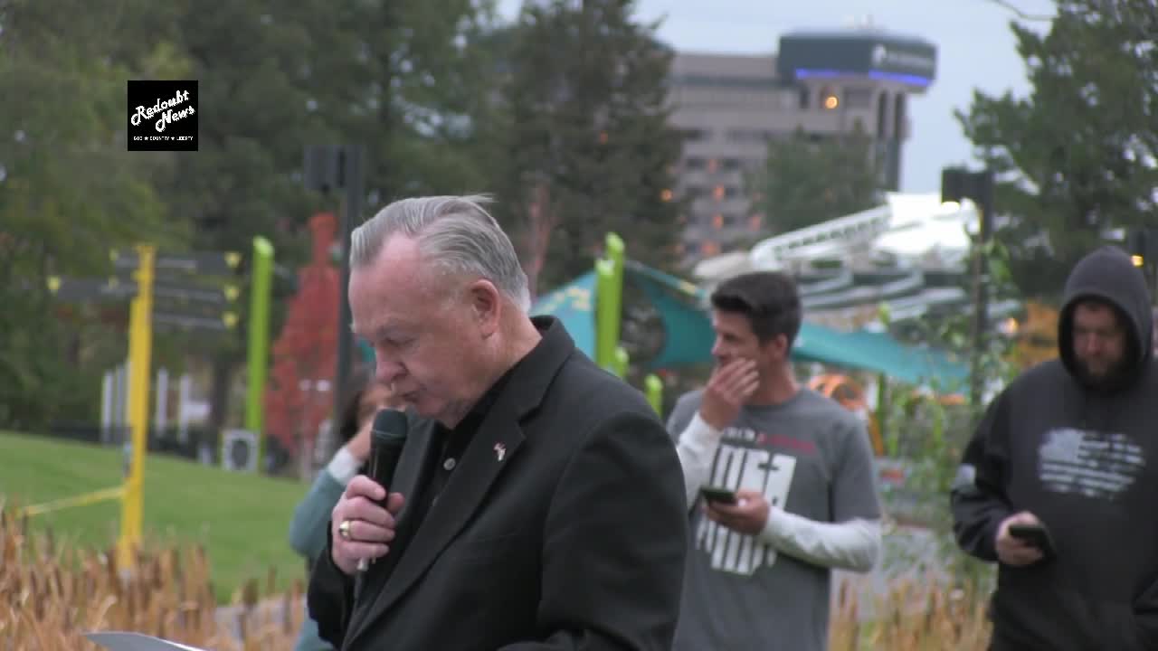 Major General (ret) Paul E. Vallely Speaking at the Spokane Mandate Protest