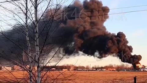 The truth about the war in Ukraine. Fire at a military base in the city of Kursk in Russia.