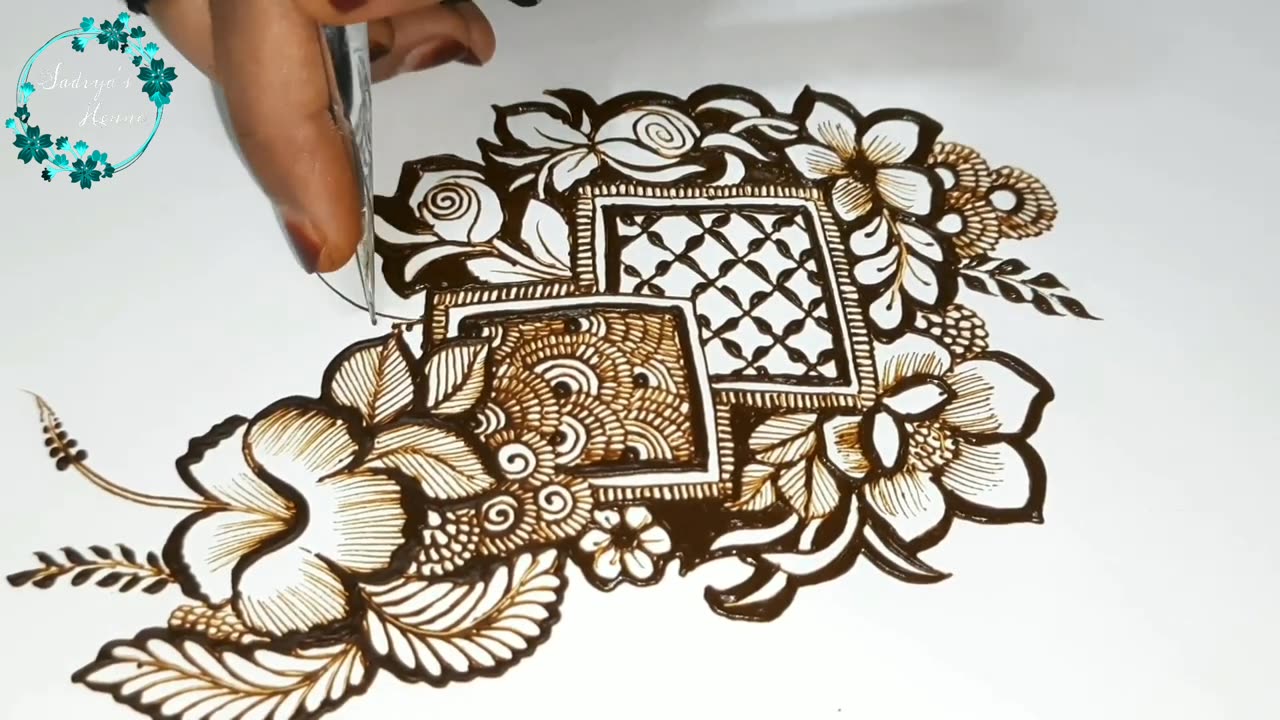 Mehndi class 10 | 3D Floral Bunches | Mehndi | Mehndi tutorial | Mehndi kaise lagae | Mehndi Course