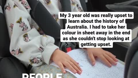 This poor child is made to go on a guilt trip by her liberal mother.. unbelievable!