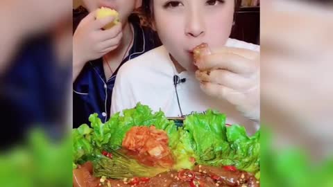 ASMR CHINESE FOOD MUKBANG | SPICY BEEF TENDONS
