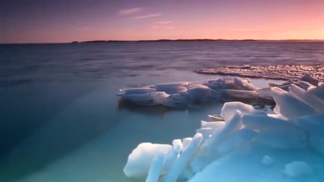 ice mountain near ocean...Beautiful scenes..