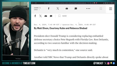 Deep State WAR With Trump Agenda ERUPTS, LIES About Hegseth Spark Claims DeSantis WILL Be SecDef