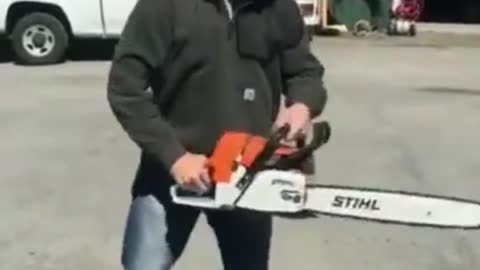 funny chainsaw