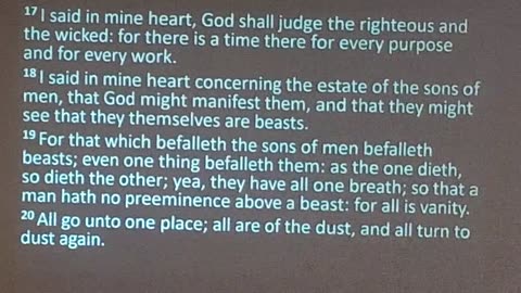 Wisdom for Living (Ecclesiastes 3) 12/22/24