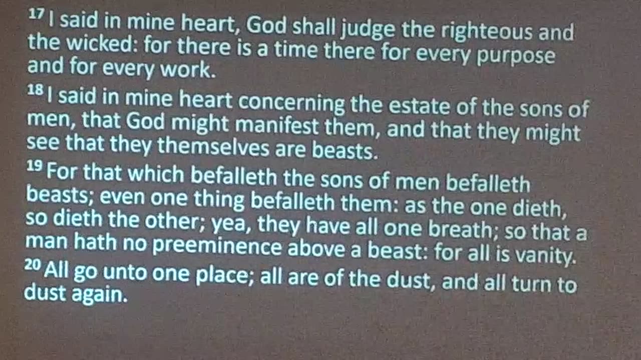 Wisdom for Living (Ecclesiastes 3) 12/22/24