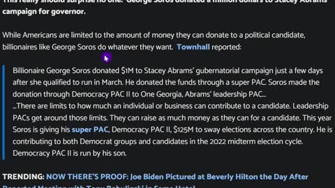 Soros Drops $1,000,000 On Stacey Abrams