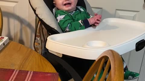 Watch Baby Lose It Over Dad's Silly Sound! #funny #cutebaby #giggles #viralshorts