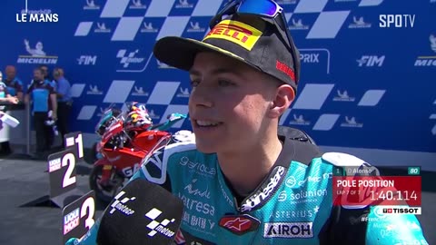 [MotoGP™] French GP - Moto3 Pole Position & Interview
