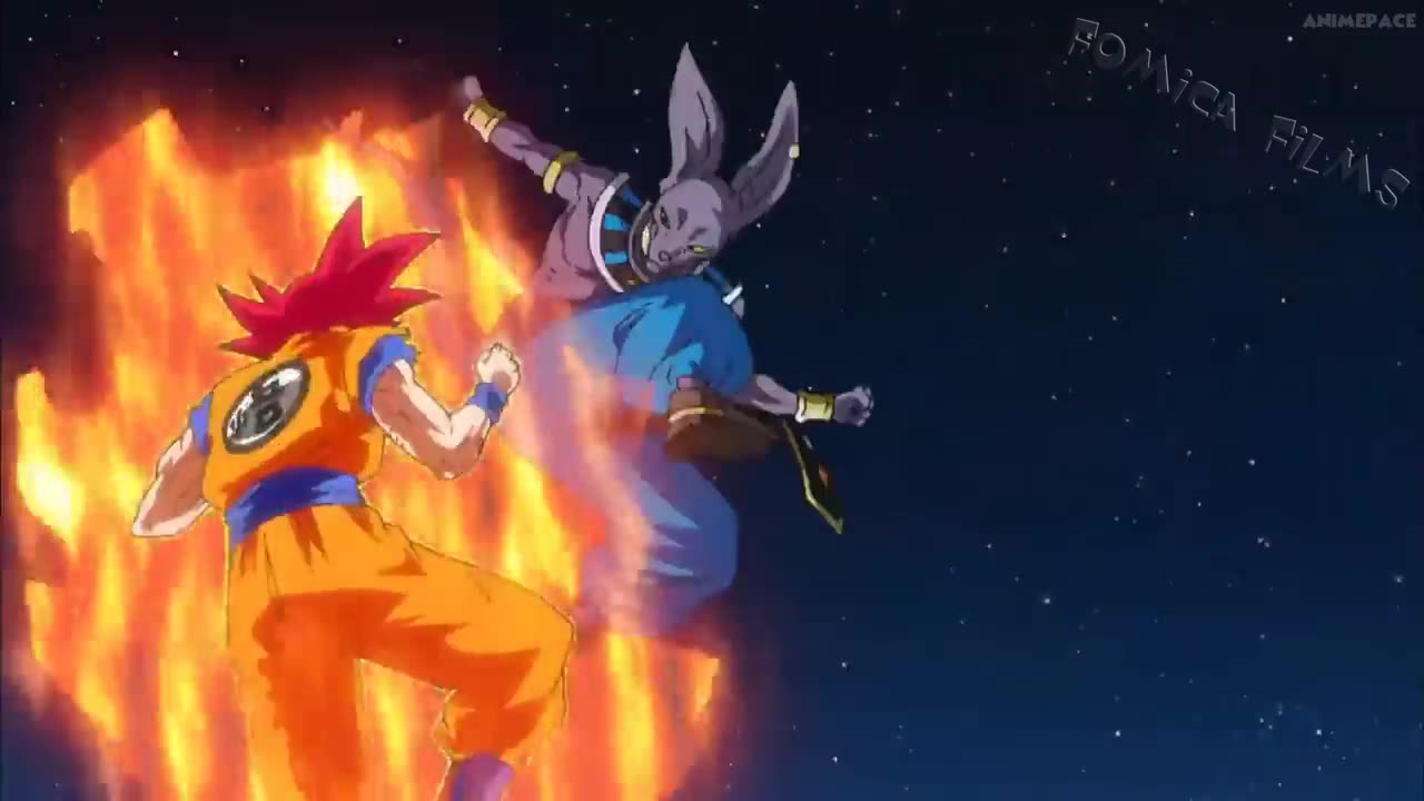 "Cosmic Clash: Goku's Challenge Against Beerus the Destroyer!"