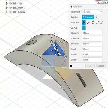 Fusion 360: rotate a cut?