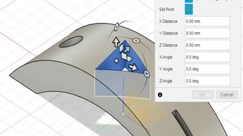 Fusion 360: rotate a cut?