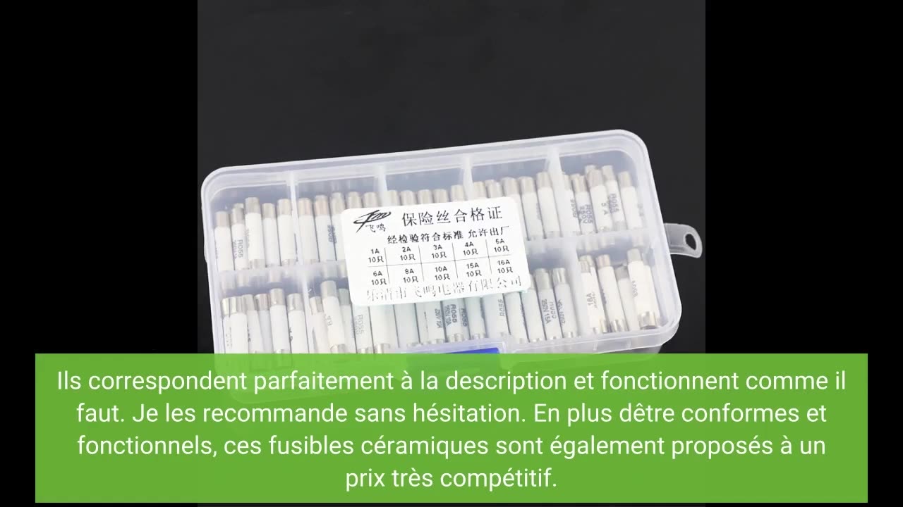 See Ratings: 3 Ceramic Fuse 16 A 10, 3 x 25/8 NF