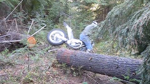 Elevated Log Jump Practice
