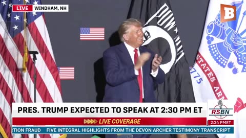 LIVE: Donald Trump Delivering Remarks in New Hampshire...