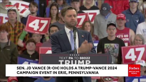 JD Vance Asked By Erie Rally-Goer- What 'Specific Audience Are You Trying To Reach-'