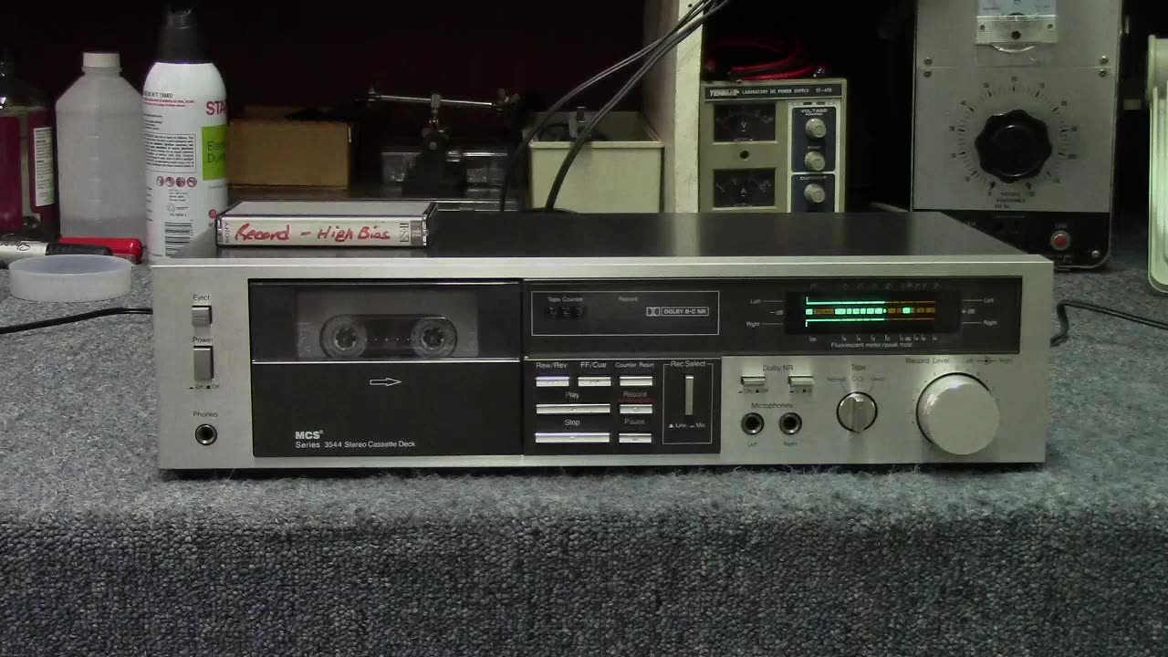 MCS 3544 Cassette Deck - repair & testing