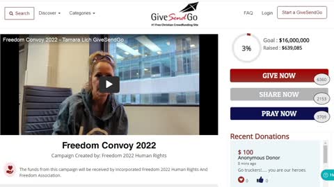 Cancel Culture has ramped up to destroy the Truckers GoFundMe campaign