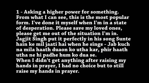 3 Main Types of Prayer