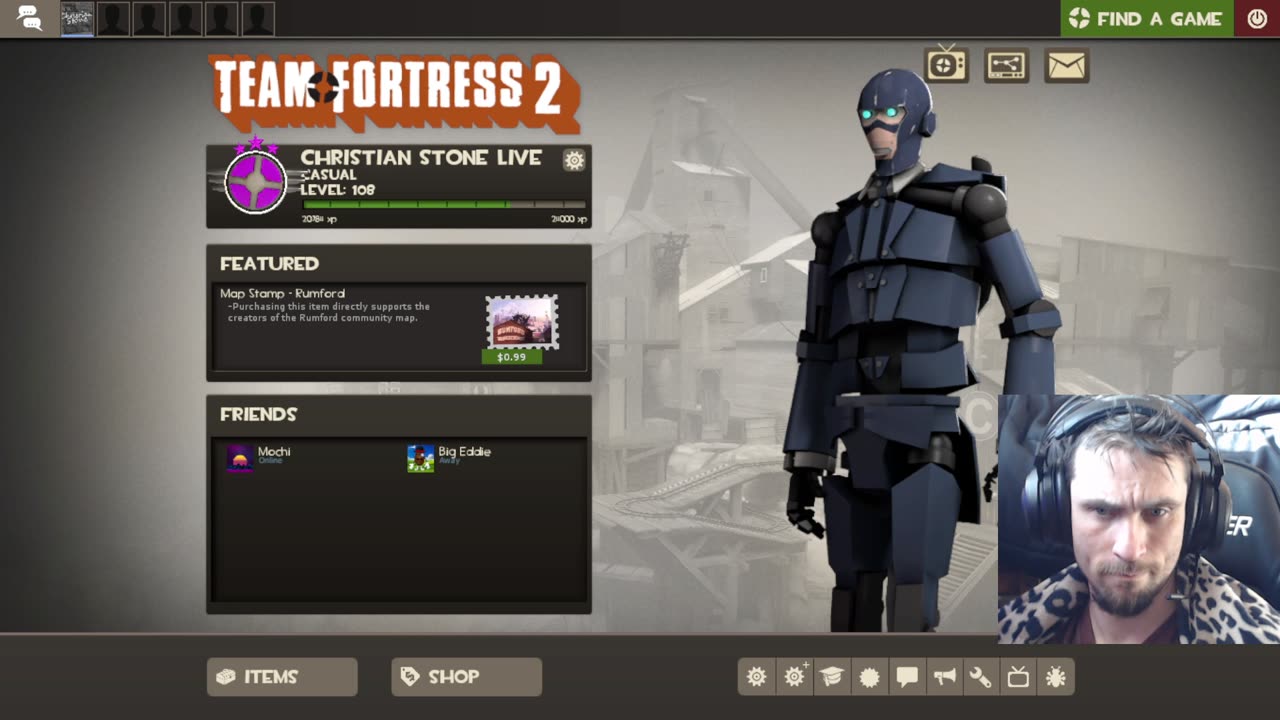 TF2"Grey Alien Femboy Slayer Expert Closet Advice Concert" Christian Stone LIVE!