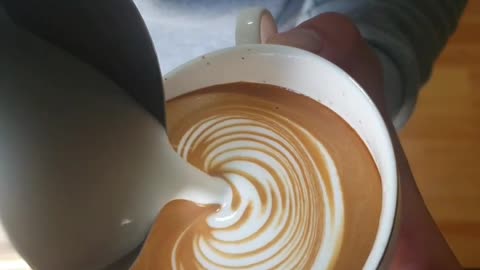 Coffee latte art