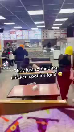 They just robbed the chicken hut