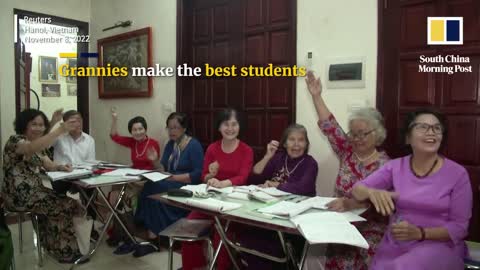Vietnamese grandmas make for enthusiastic students, saying it’s ‘never too old to learn’