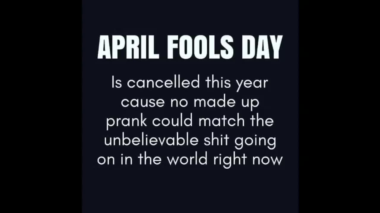 Happy April Fool's Day