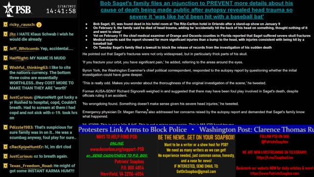 2022-02-18 13:09 EST - "You Don't Say? Gang": with Nurse Nett, No Regerts, Maj WTF & more