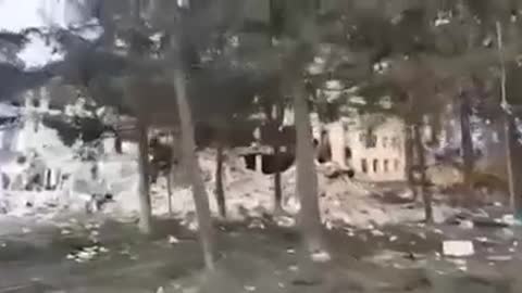 Yavoriv training ground after Russian strike onto the complex that housed foreign mercenaries