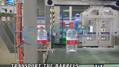 High speed servo divider for water barrels cartoning #packagking#cartonpacker#foryou#robot