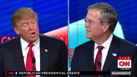 Trump Calls Jeb a "Tough Guy" in the 2016 Debate: Savage Moment