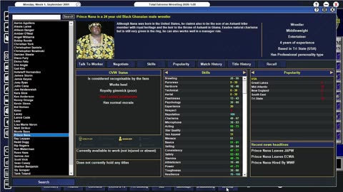 RapperJJJ Total Extreme Wrestling 2020: WWF #53: Smackdown